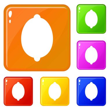 Limon simgeler vektör renk ayarla