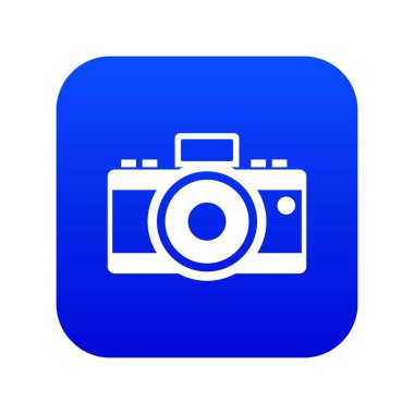 Fotokamera simgesi dijital mavi