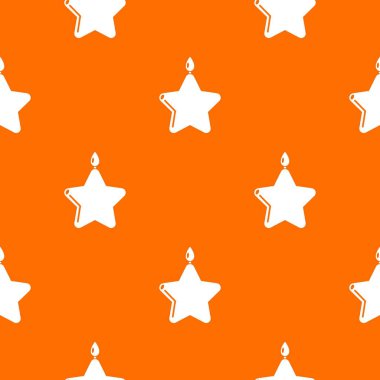 Mum yıldız deseni vektör turuncu