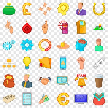 Komut simgeleri ayarla, tarzı çizgi film