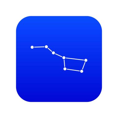 Büyük Ayı takımyıldızı simgesi dijital mavi