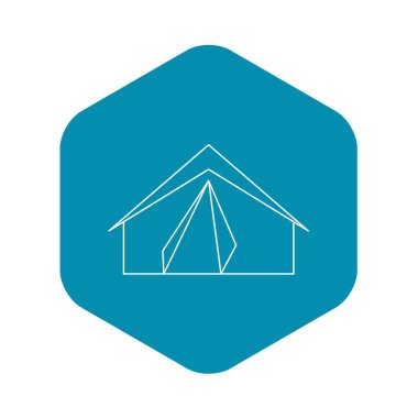 Turist çadırı simgesi, taslak biçimi