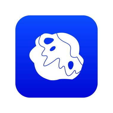 Ay taşı simgesi dijital mavi