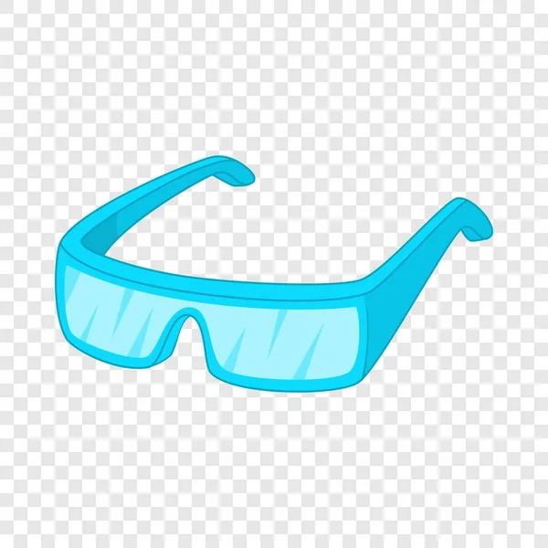 Icono de gafas protectoras, estilo de dibujos animados — Vector de stock