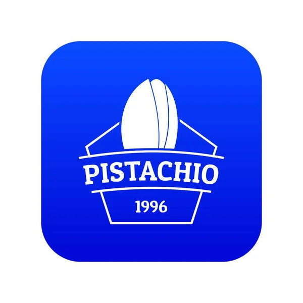 Pistacho icono azul vector — Archivo Imágenes Vectoriales