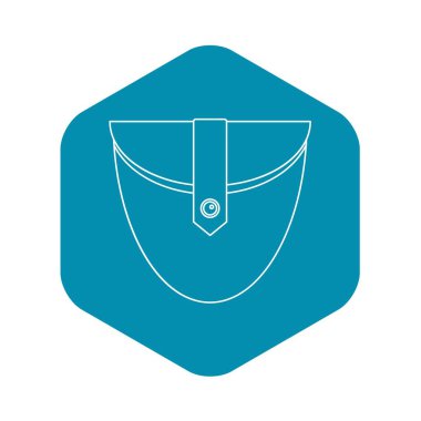 Küçük cep simgesi, anahat stili