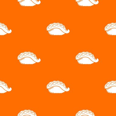 Suşi ahtapot desen vektör turuncu