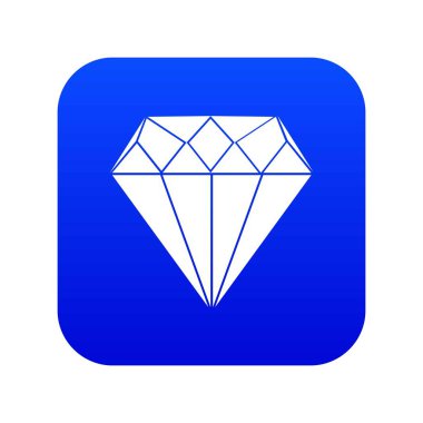 Elmas simgesi dijital mavi