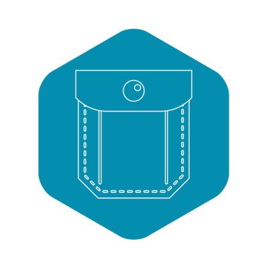 Kot pantolon cebinde simgesi, anahat stili