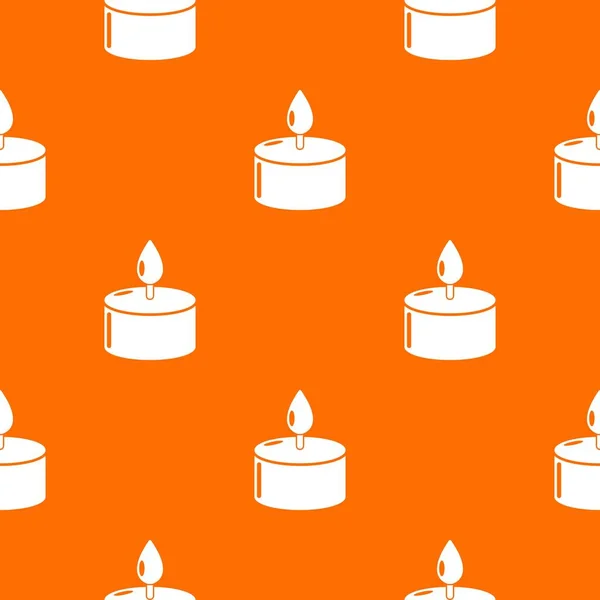 Candle pattern vector orange — Stock Vector