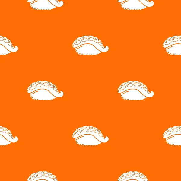 寿司章鱼模式矢量橙色 — 图库矢量图片