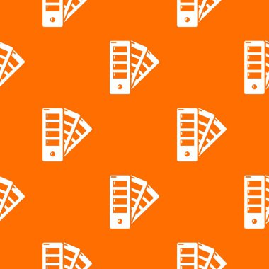 Palet kılavuzu desen vektör turuncu