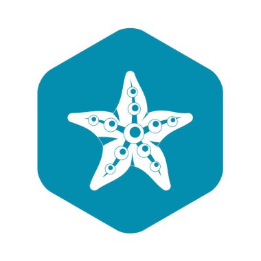 Deniz yıldızı simge, basit tarzı