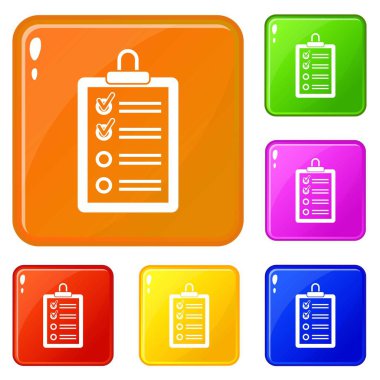 Yapılacak liste simgeleri vektör rengini ayarla ile pano