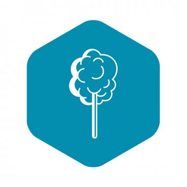 Tatlı pamuk simgesi, basit tarzı