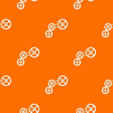 Taşıma sistemi desen vektör turuncu