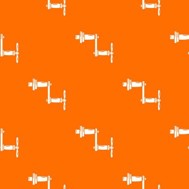 Döner sap lı desen vektör turuncu