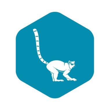 Lemur maymun simgesi, basit tarzı