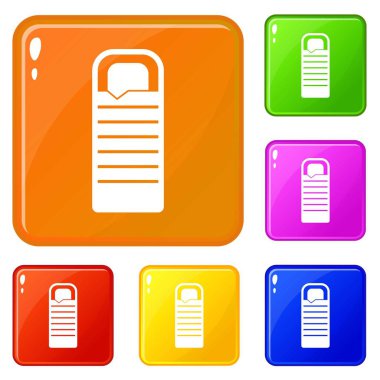 Dürbün simgeler vektör renk ayarla