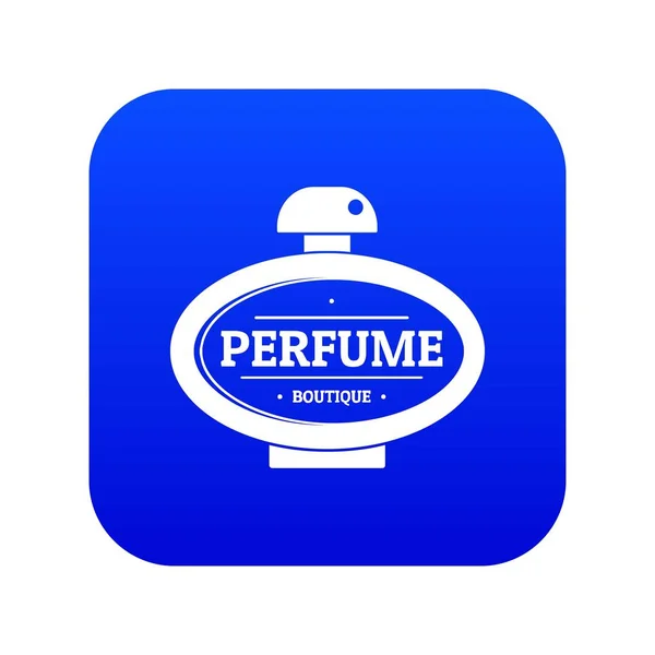 Icona del profumo vettore blu — Vettoriale Stock