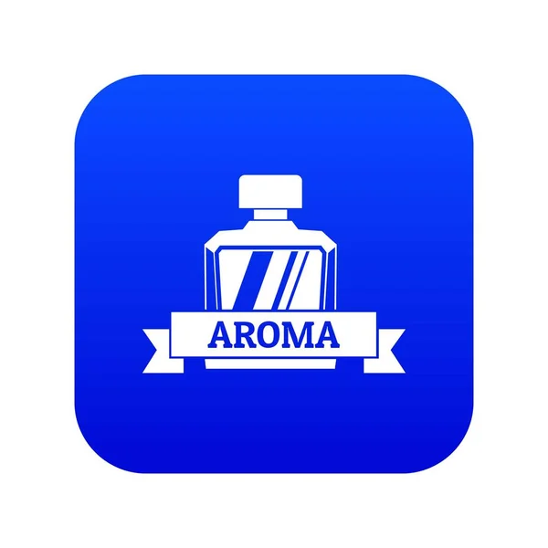 Aroma Symbol blauer Vektor — Stockvektor