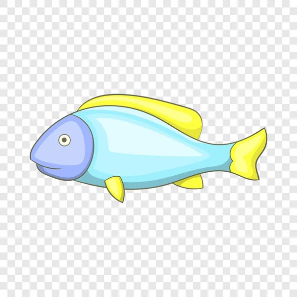 Icône de poisson, style dessin animé — Image vectorielle