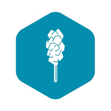 Şeker şeker çubuğu simgesi, basit tarzı