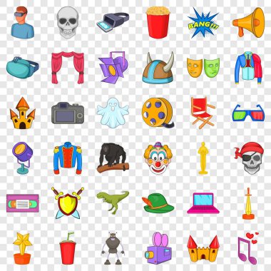 Klaket Icons set, karikatür tarzı