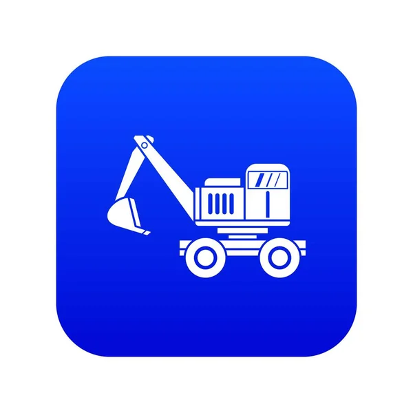 Graafmachine pictogram digitale blauw — Stockvector