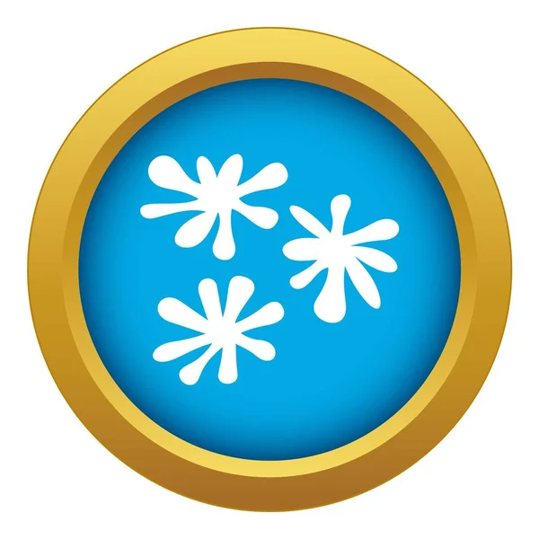 Paintball BLOB ikona niebieski wektor na białym tle — Wektor stockowy