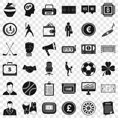 Tote Icons set, basit tarzı