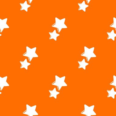 Yıldız deseni vektör turuncu