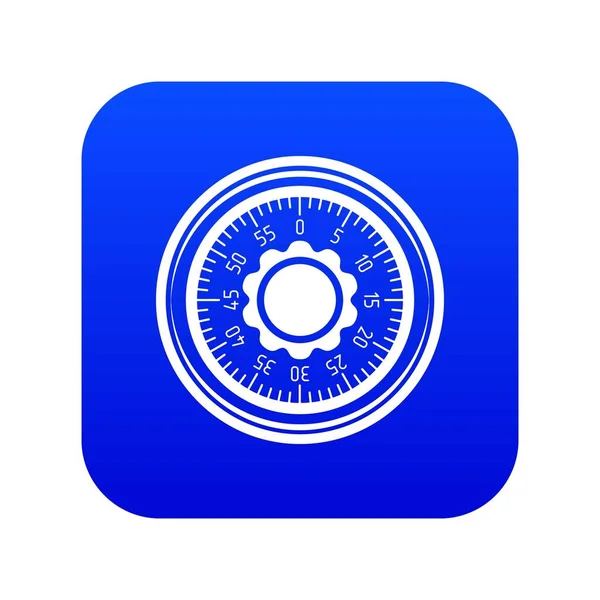 Bloqueo de icono seguro vector azul — Archivo Imágenes Vectoriales