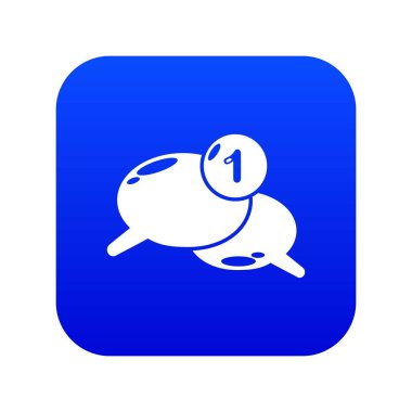 İletişim simgesi mavi vektör