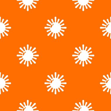 Güneş deseni vektör turuncu