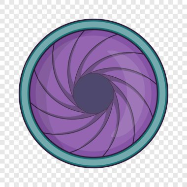 Objektif kapağı simgesi, karikatür tarzı