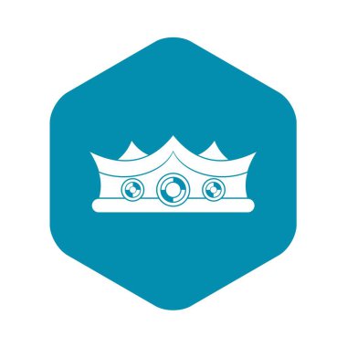 Kral taç simgesi, basit tarzı