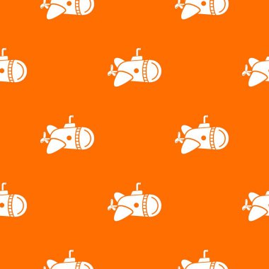 Yuvarlak burun desen vektör turuncu ile Denizaltı