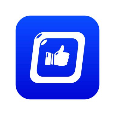 Başparmak yukarı simge mavi vektör