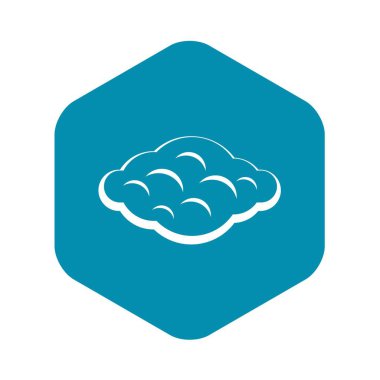 Kıvırcık bulut simgesi, basit tarzı