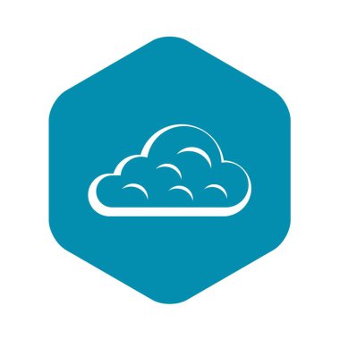 Yağmurlu bulut simgesi, basit tarzı