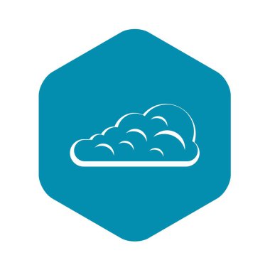 Kümülüs bulut simgesi, basit tarzı