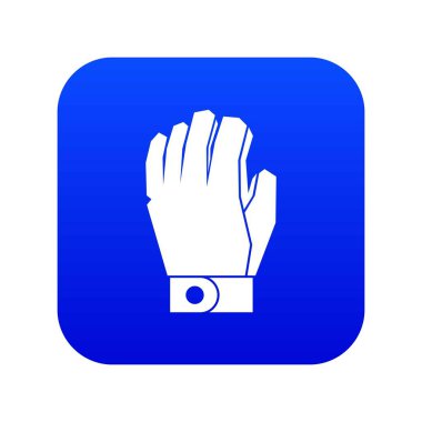 Hokey eldiven ikonu dijital mavi