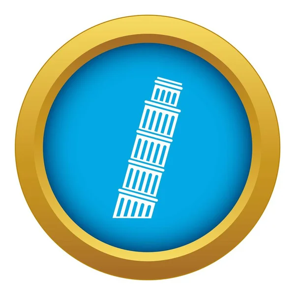 Tornet i Pisa ikon blå vektor isolerad — Stock vektor