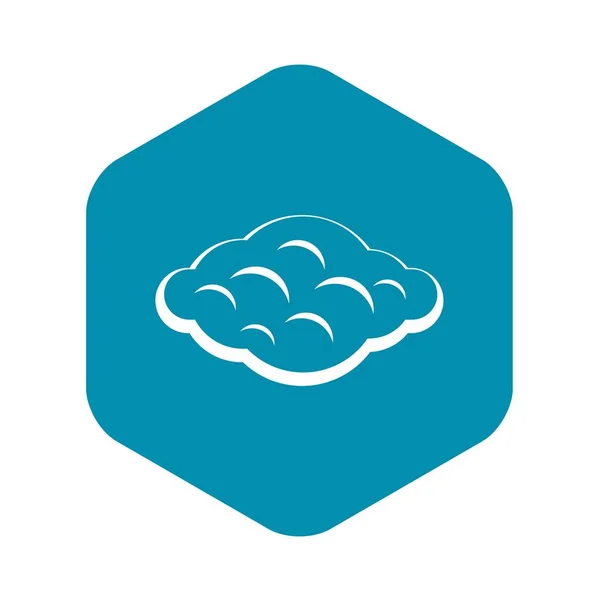 Icône nuage bouclée, style simple — Image vectorielle