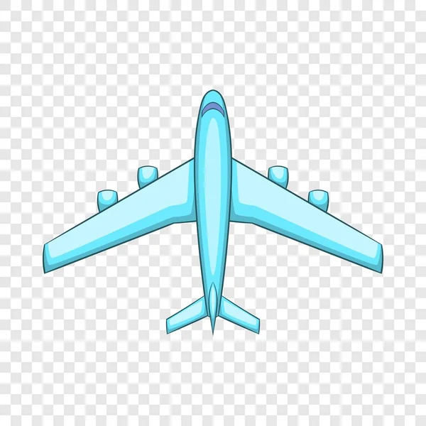 Samolot pasażerski ikona, stylu cartoon — Wektor stockowy