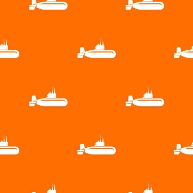 Askeri denizaltı desen vektör turuncu