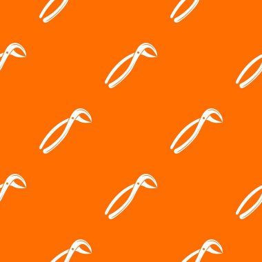 Diş permazları tıp desen vektör turuncu