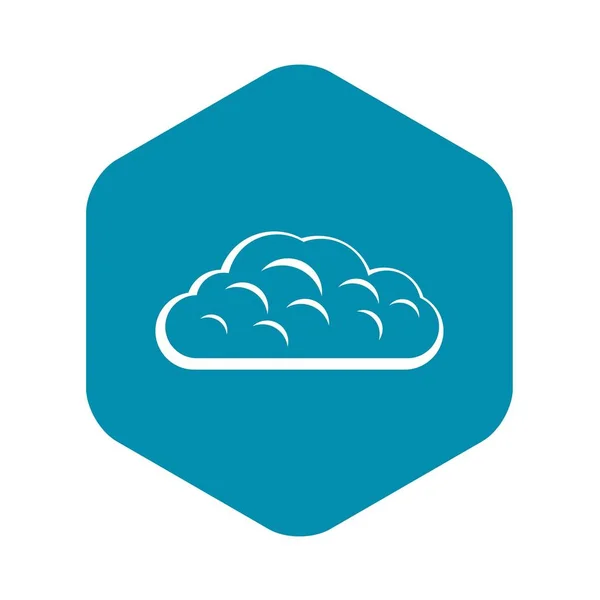 Icône Cloud hiver, style simple — Image vectorielle