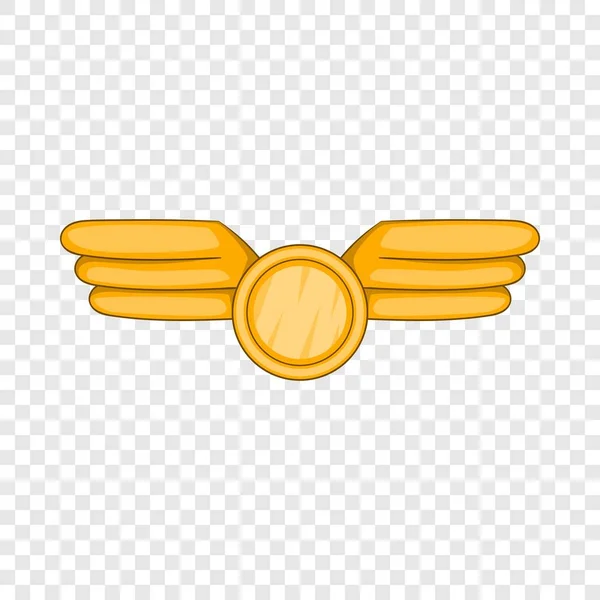 Icono de emblema de aviación, estilo de dibujos animados — Vector de stock